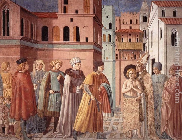 Benozzo di Lese di Sandro Gozzoli Scenes from the Life of St Francis (Scene 3, south wall)